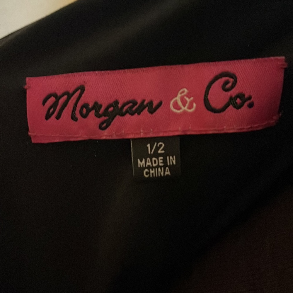 Morgan & Co. junior size 1/2 black sequined gown - Picture 10 of 10